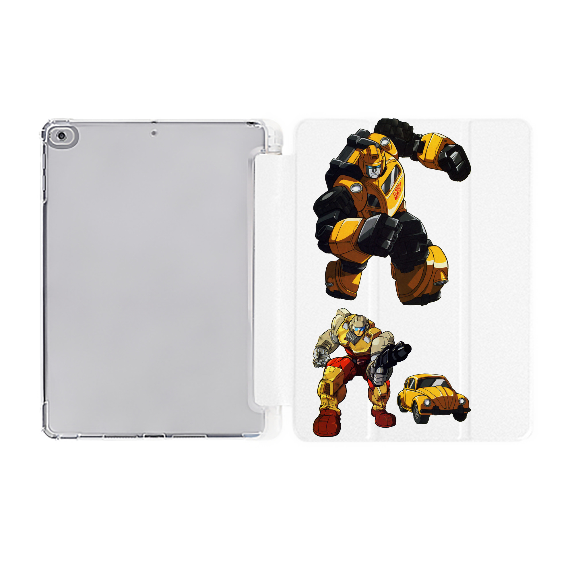 （画像用）  IPad ケース ペン収納付き 三つ折りスタンド PUレザー×シリコン 対応機種9.5/10.5/10.9インチ